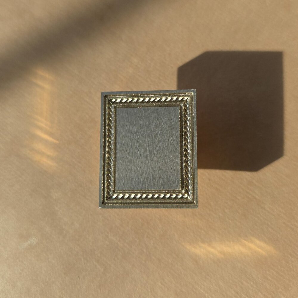 Wax seal stamp head frame stamp